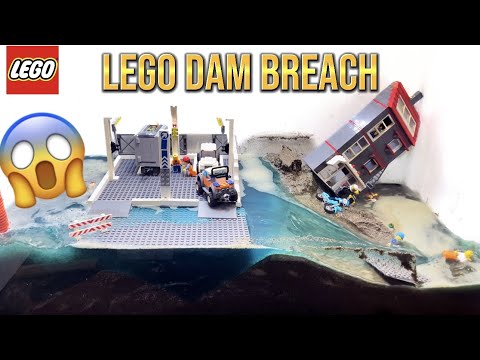 LEGO DAM BREACH #8 - lego city flooded.
