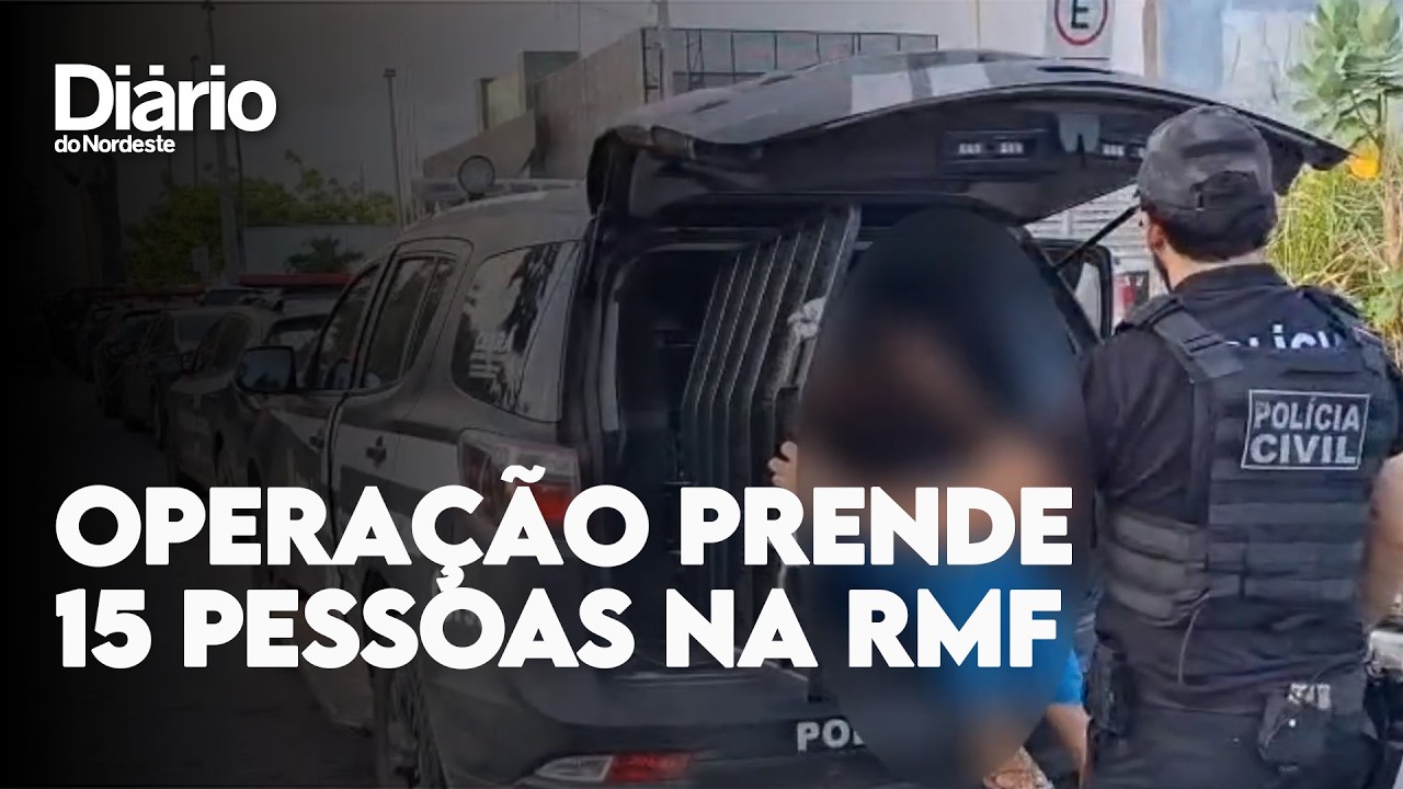 Imagem da notícia Operação da PCCE prende 15 pessoas investigadas por atuação em grupo criminoso na RMF