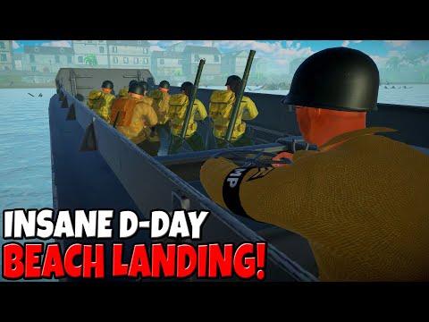 Epic NEW D-DAY Beach Invasion Under MG-42 FIRE! - Easy Red 2: WWII Battle Simulator