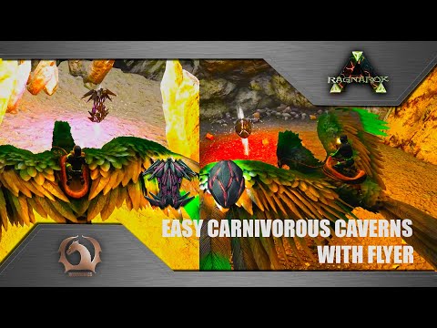 Ark Survival Evolved - Easy Carnivorous Caverns with flyer