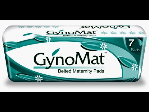 Wood pulp gynomat belted maternity pads