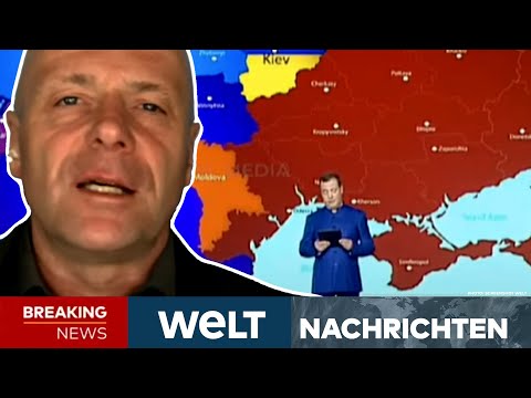 PUTINS KRIEG: Medwedew! "Sehr interessanter Auftritt! Da stand er vor einer Landkarte" I WELT STREAM