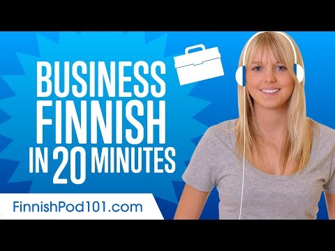 Learn Finnish Business Language in 15 Minutes