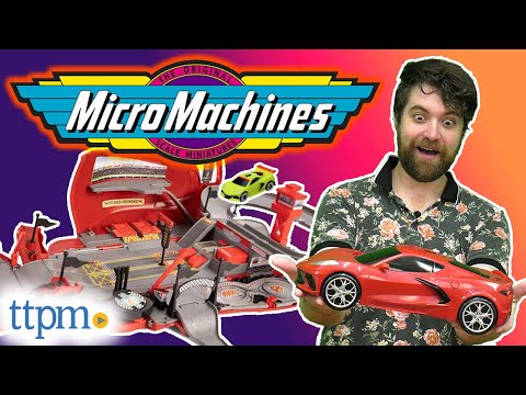 Micro Machines Corvette Raceway Transforming Playset from Jazwares Review!