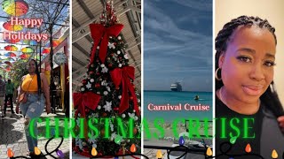 Christmas Vlog 6Day Cruise |Carnival Cruise |The Vista| Half Moon Cay| Grand Turk| Amber Cove#travel