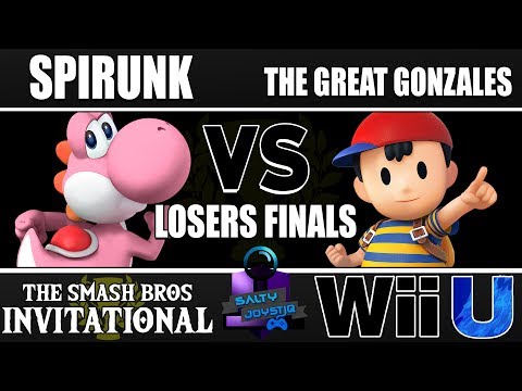 Smash 4 Invitational - SJ | Spirunk (Yoshi) Vs The Great Gonzales (Ness) - Losers Finals