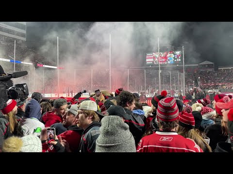 ASSISTIR: Multidão do Mascot Stormy surfa para a vitória do Carolina Hurricanes no Stadium Series