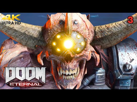 DOOM Eternal Full Game Part 3 Walkthrough No Commentary [ Ps5 4K 60FPS HDR ]