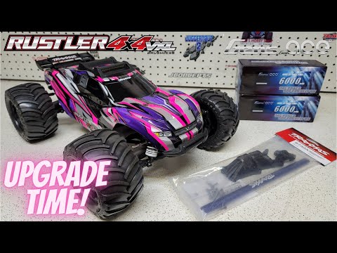 Traxxas Rustler 4x4 VXL Chassis Brace Install  (Gensace Goodies, Proline Destroyer 2.8")