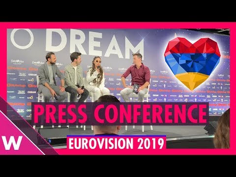 Armenia Press Conference: Srbuk "Walking Out" @ Eurovision 2019 second rehearsal
