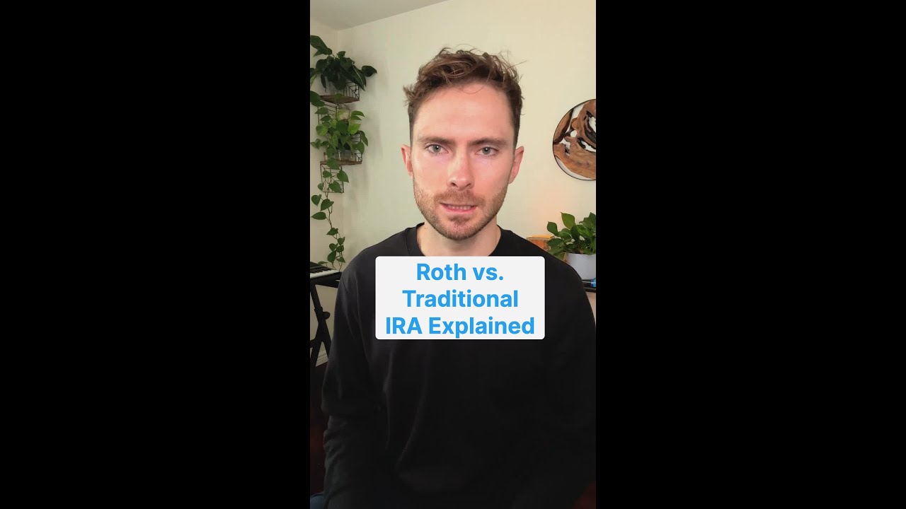 Roth vs. Traditional IRA Explained #shorts