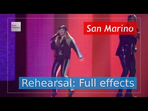 Valentina Monetta and Jimmie Wilson - Spirit of the Night - San Marino - Second Rehearsal - 4K