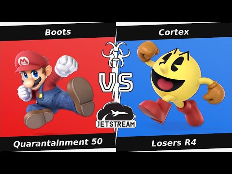 Quarantainment 50 Losers R4 - Boots (Mario) Vs. Cortex (Pac Man) Smash Ultimate - SSBU