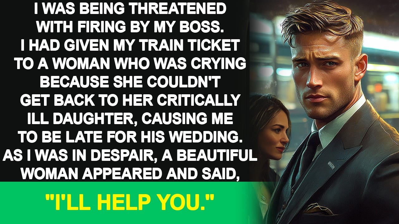 I gave a woman my train ticket, was late to my boss's wedding, and was threatened with being fired.