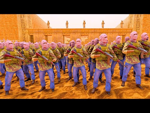 4,500 INSURGENTS WITH AK-47 GUNS vs 1,000,000 ZOMBIES - Ultimate Epic Battle Simulator 2