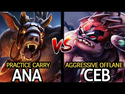 ANA Ursa Practice Carry VS CEB Pudge Offlane Dota 2