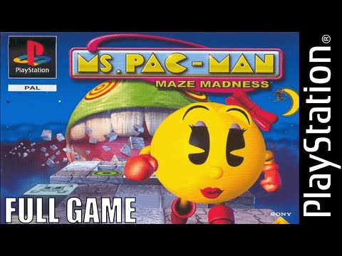 Ms. Pac Man: Maze Madness | Full Game | Longplay | PS1