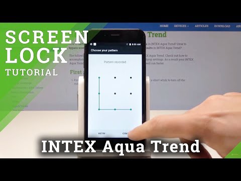 How to Set Up Screen Lock in INTEX Aqua Trend - Add Password