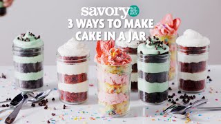  3 Ways With Cake In Jars