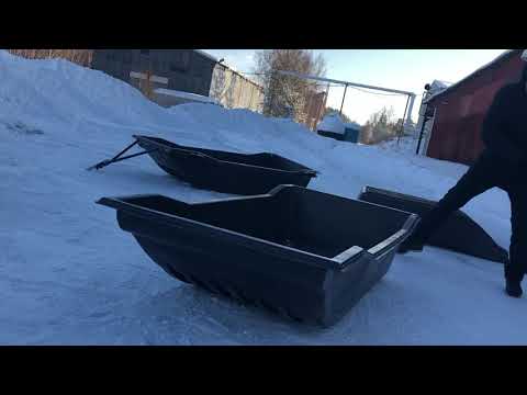ШОК! Пластик прочнее металла. Сани-волокуши Kettu