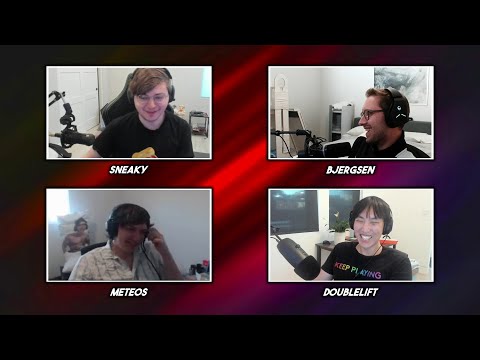 Doublelift asks Bjergsen about his beard.