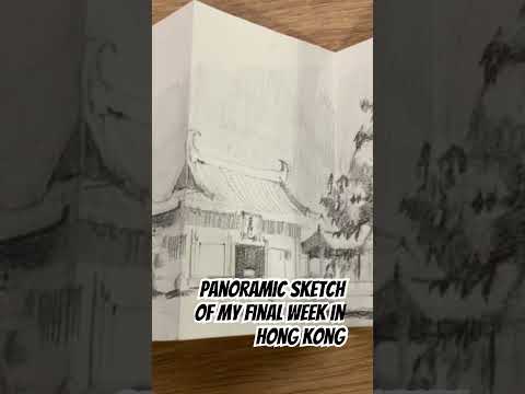 Sketching Hong Kong before I left in 2020