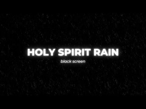 Instrumental Soaking Worship with Heavy Rain and Thunder Sounds for Sleeping | Black Screen