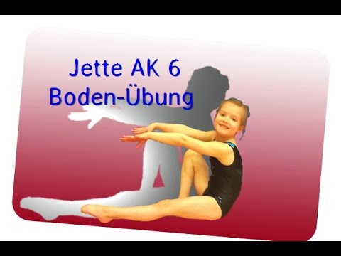 Jette turnt die Boden-Übung in der AK 6, HT16