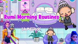 Rumi Morning Routines💜☀️||K-pop Demon hunters ✨||ses🔇🎼||@tocaboca @QuennAnna7676