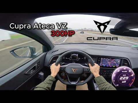 2025 Cupra Ateca VZ 2.0 TSI 4Drive DSG (300 hp) - POV Test drive On the German Autobahn