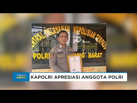 KAPOLRI APRESIASI BRIPKA RICO ATAS AKSI HEROIK TANGKAP PELAKU CURANMOR