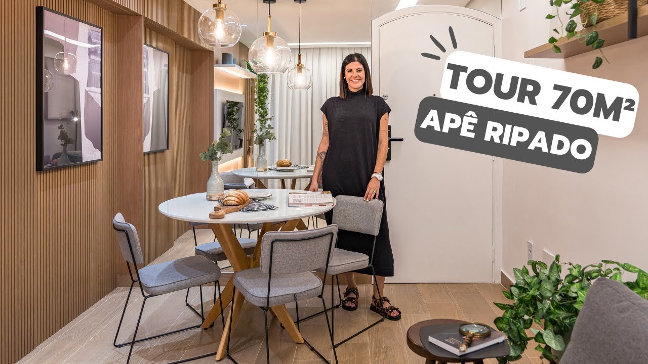 TOUR APARTAMENTO 70M² CINZA e com muito RIPADO