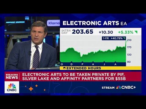 Electronic Arts to be taken private by PIF, Silver Lake and Affinity Partners for $55B