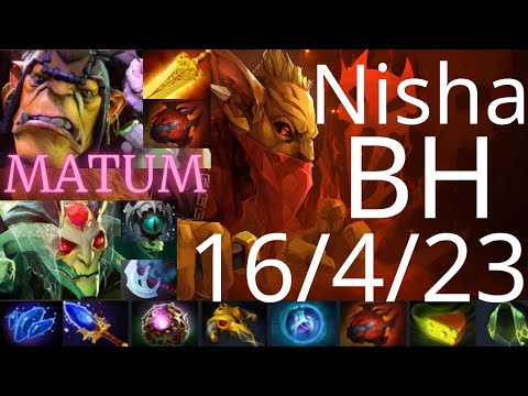 Nisha Bounty Hunter vs MATUMBAMAN Alchemist, Mars, Ember Spirit - 31K vs 35K gold - dota2