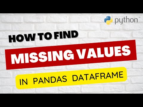 Checking Missing Null Values In Pandas Dataframe Python