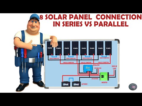 8 solar panels connection in series vs parallel/solar panel connection