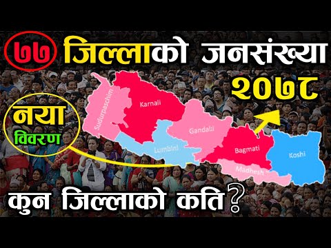 77 जिल्ला को जनसंख्या || 77 District Of Nepal  And Theri Population || Population Of Nepal