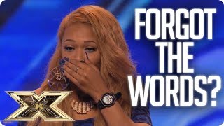 SHE FORGETS THE WORDS AND WALKS OFF! | Unforgettable Audition | The X Factor UK