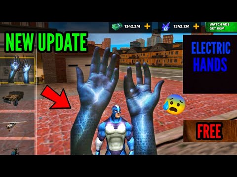 new electric hands update || rope hero vice town || pagal gamerz