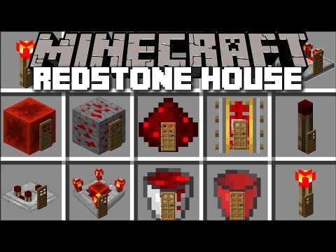 MC Naveed - Minecraft - Minecraft REDSTONE HOUSE MOD / BUILD YOUR OWN HOUSE WITH REDSTONE FEATURES !! Minecraft
