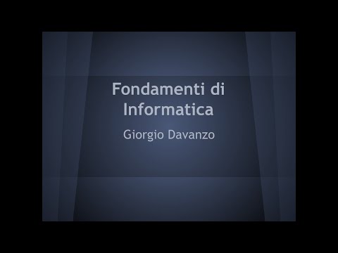 Fondamenti di Informatica - P04 Introduzione a Java