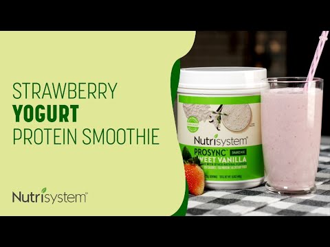Strawberry Yogurt Protein Smoothie - Nutrisystem Recipe