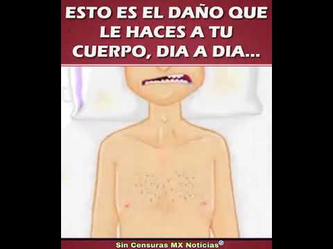 Mira lo que le pasa a tu cuerpo , si no lo cuidas.