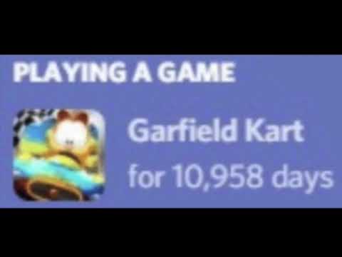 Playing a Game - Garfield Kart for 10,958 Days