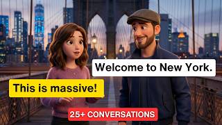 10 Easy English Conversations for Travel in the US | Real Life Dialogues A1 A2 New York