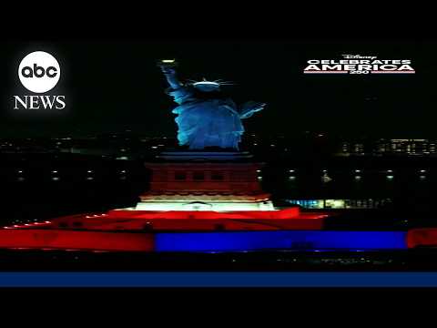 How Statue of Liberty was transformed for epic, first-of-its-kind performance
