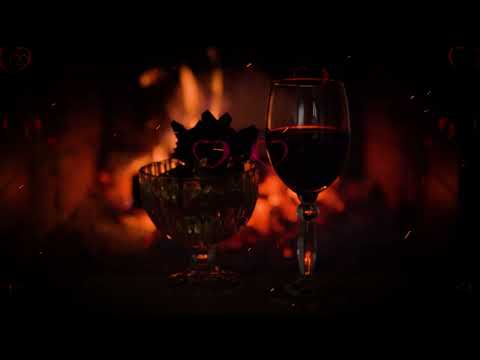 Romantic Music for Love Night❤️Crackling Fireplace & Love Making Music 3 Hours, Wine and Chill Music