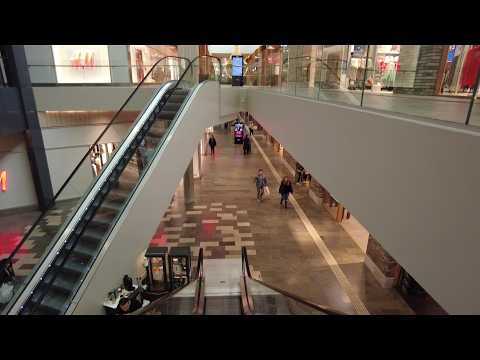Walking tour of the Mölndal Galleria, a shopping center in Mölndal, Gothenburg, Sweden