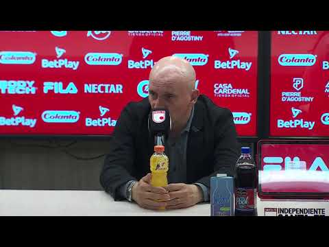 Rueda de prensa de Santa Fe tras su partido con Medellín