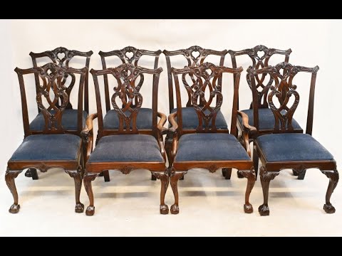 Chippendale Dining Chairs Mahogany Ball and Claw